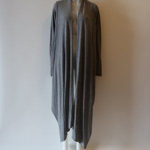 DAFTBIRD GRAY OPEN CARDIGAN TOP SZ S